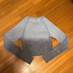 Victoria's Secret PINK Ombre Long Sleeve Top, Size Small